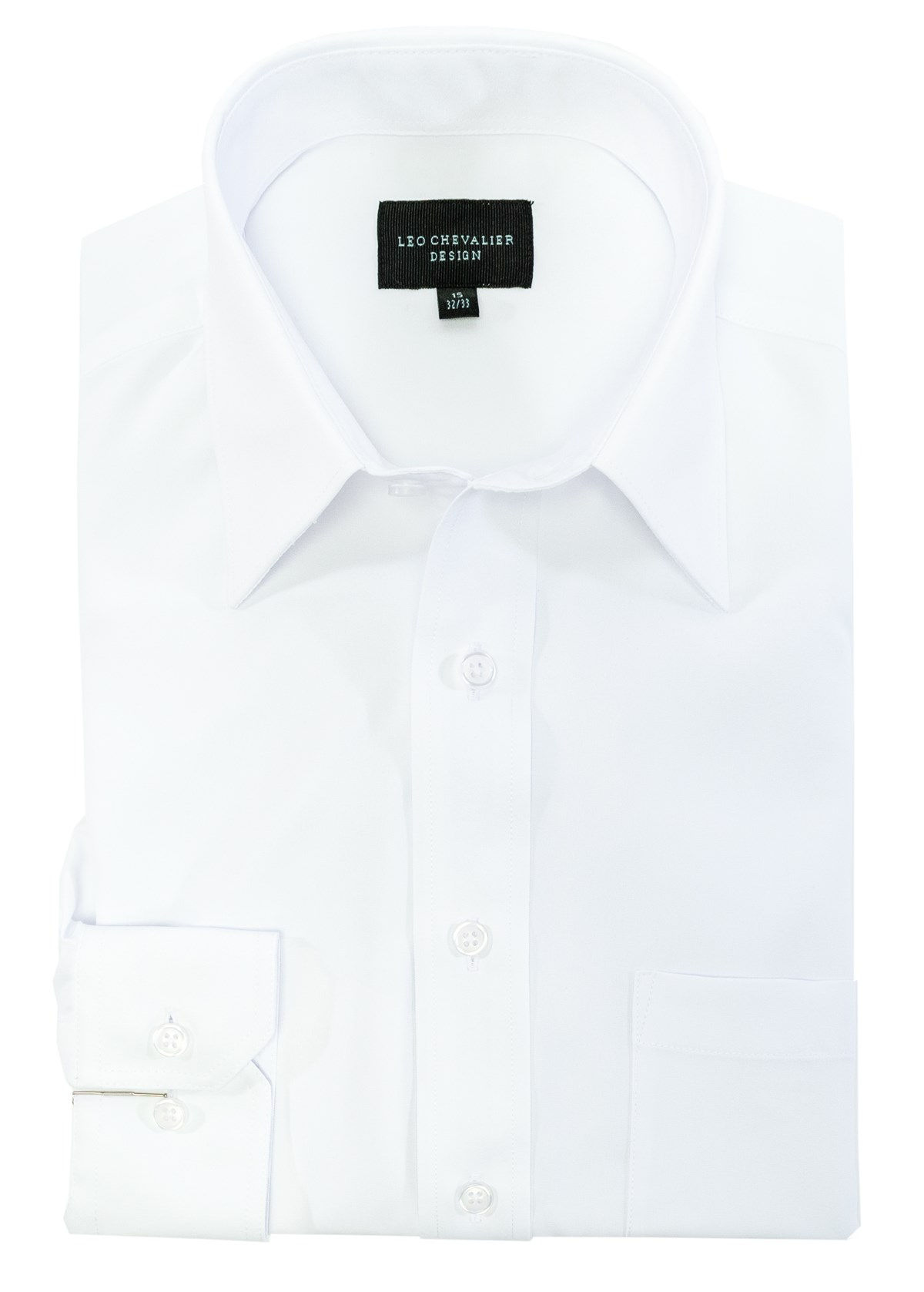Micro Poly Traditional Spread, Solid Feather Dyed Dress Shirt