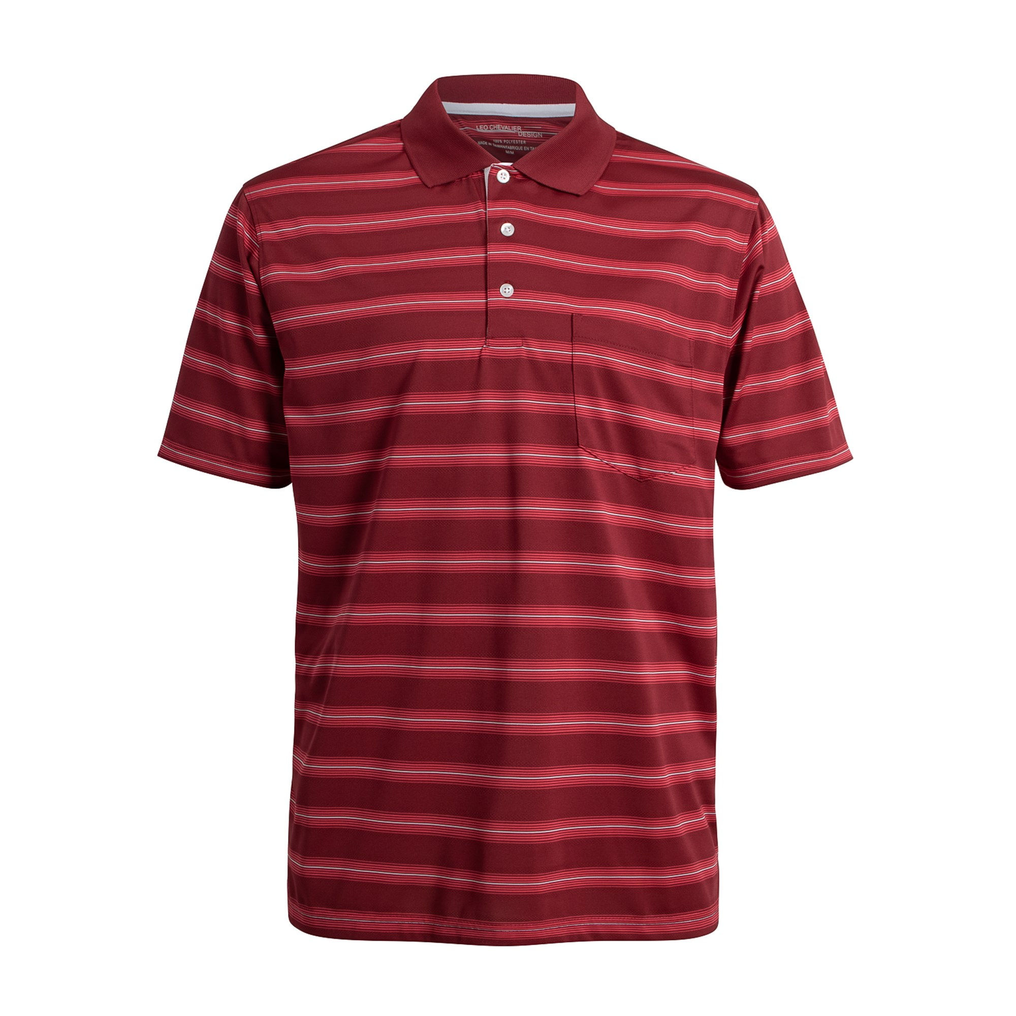 Men’s Short Sleeve Stripe Tech Polo