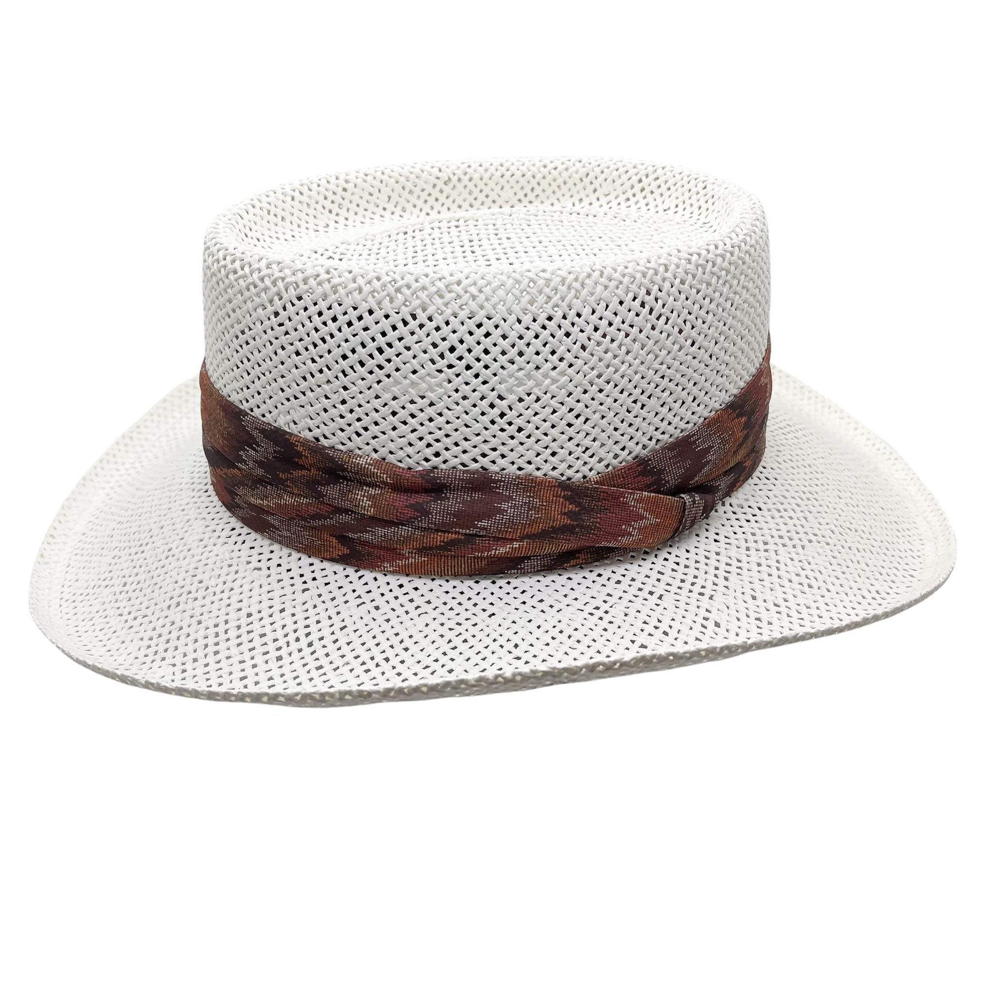 American Made White Straw Hat