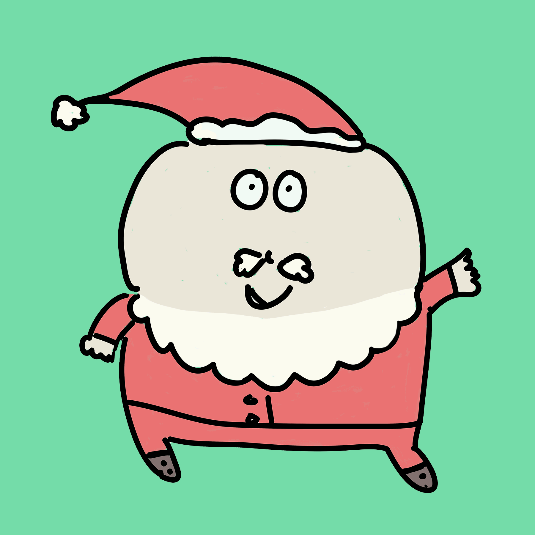 dancing santa animated gif by Ashley Rice