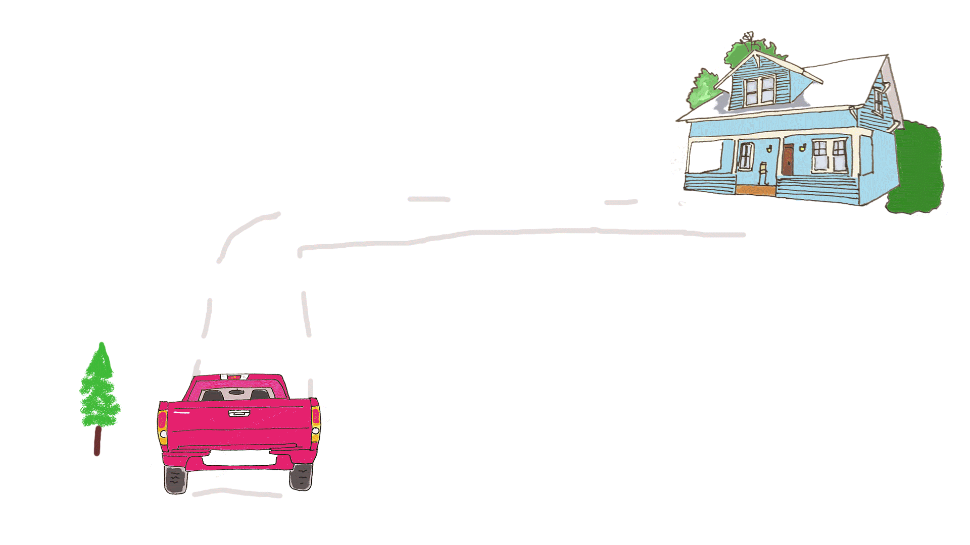 christmas driveway by Ashley Rice