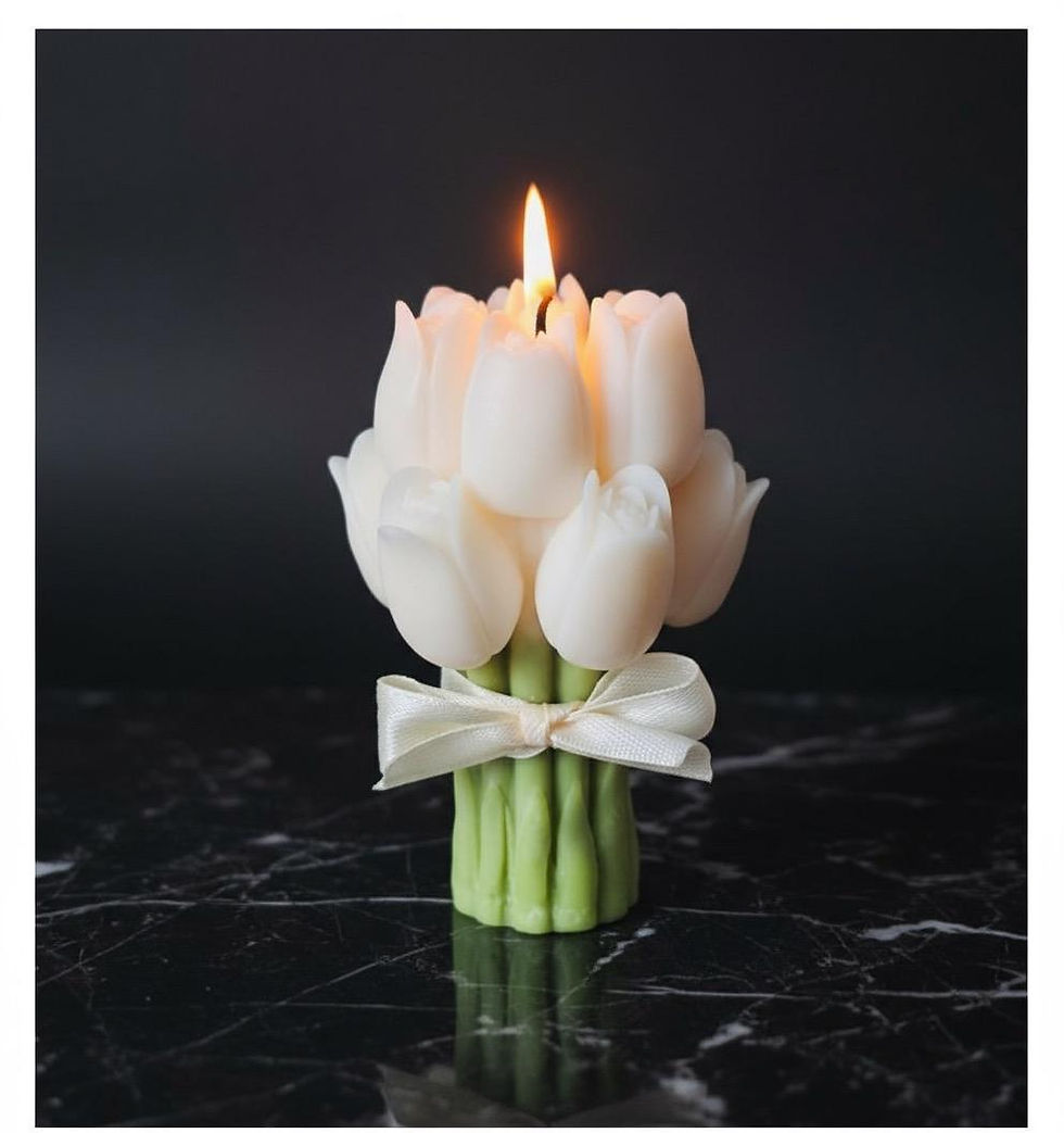 ELEGANT TULIP BOUQUET CANDLE