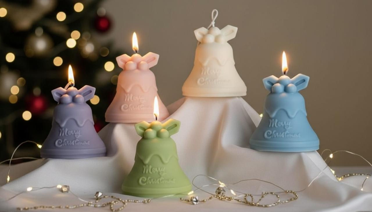 MERRY BELL CHRISTMAS CANDLE