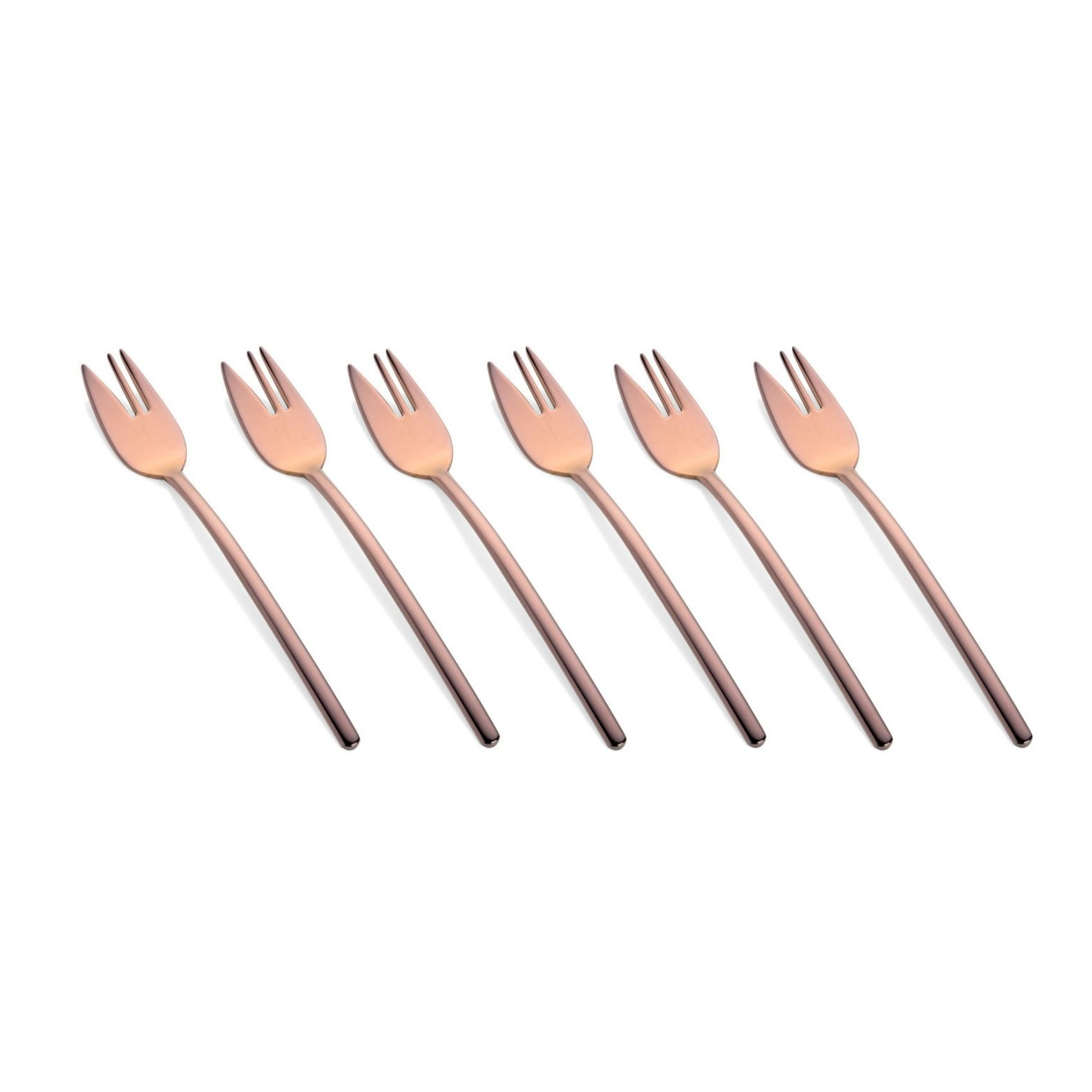 bronze cake fork set