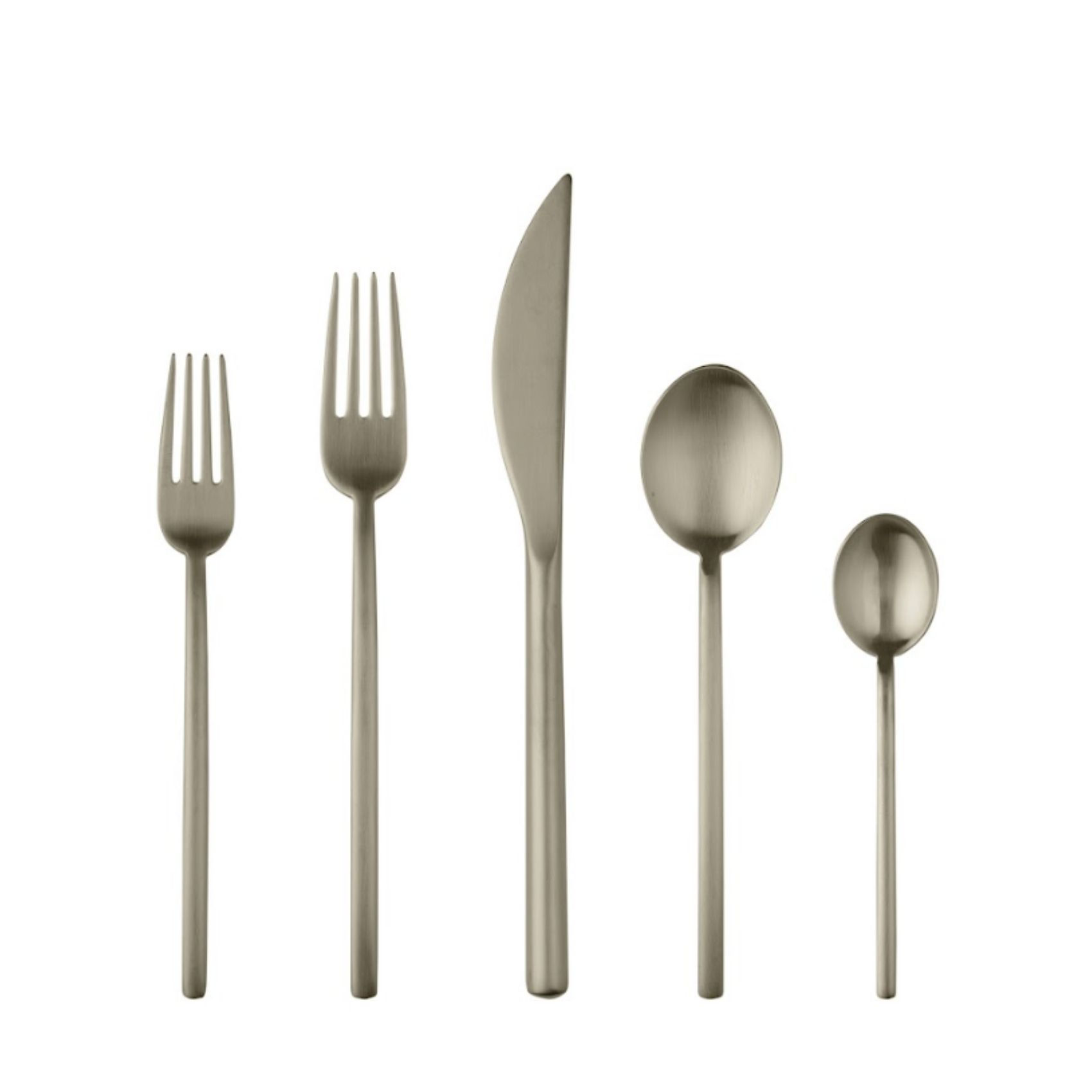 champagne ergonomic flatware