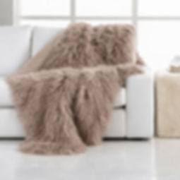 sheepskin fur blanket