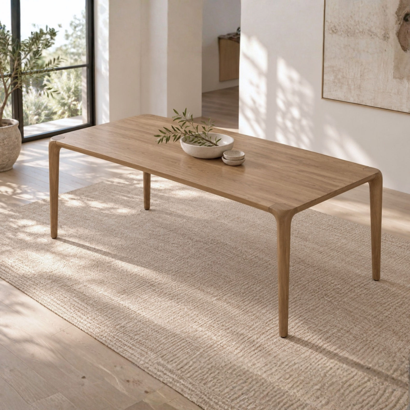 78" minimalist dining table