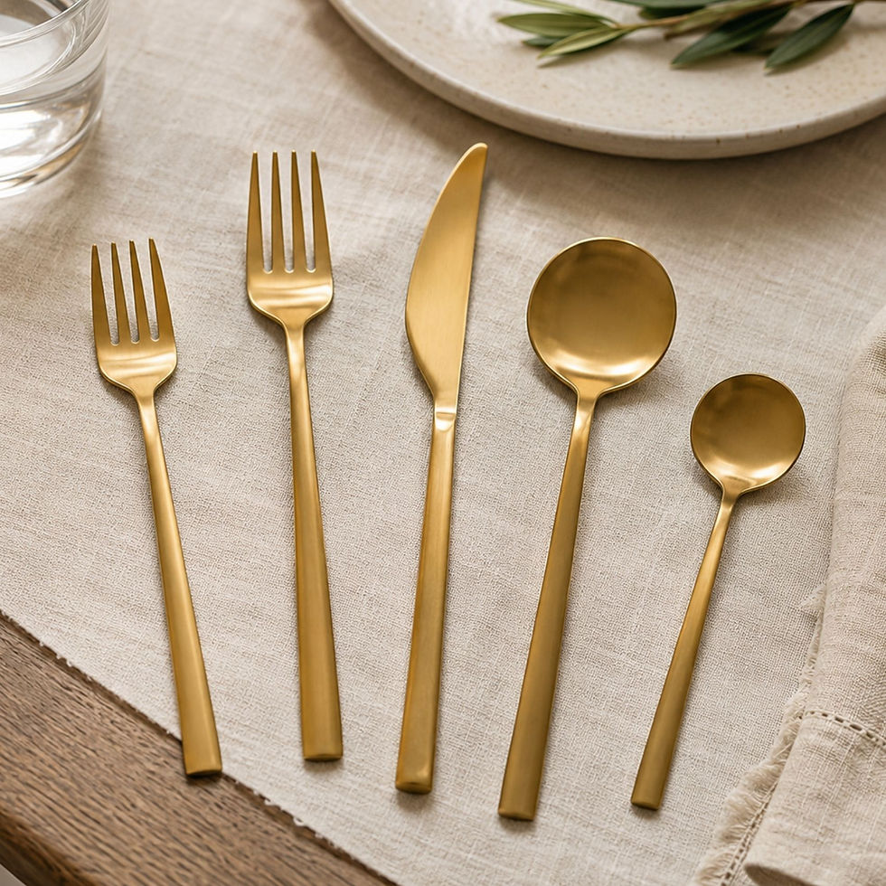 modern stainless steel cutlery