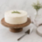 wooden cake plate