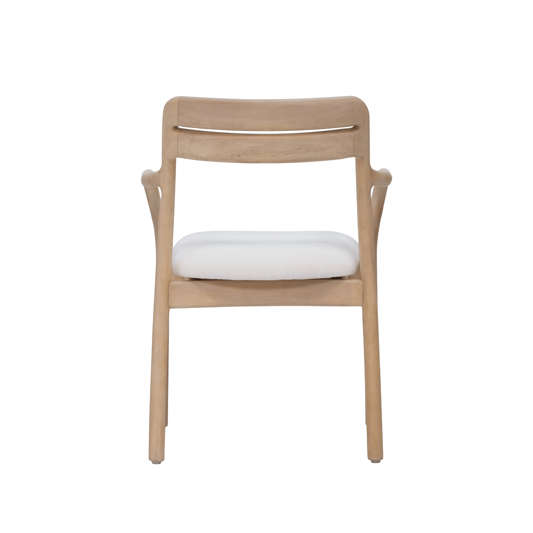 mango wood arm dining chair