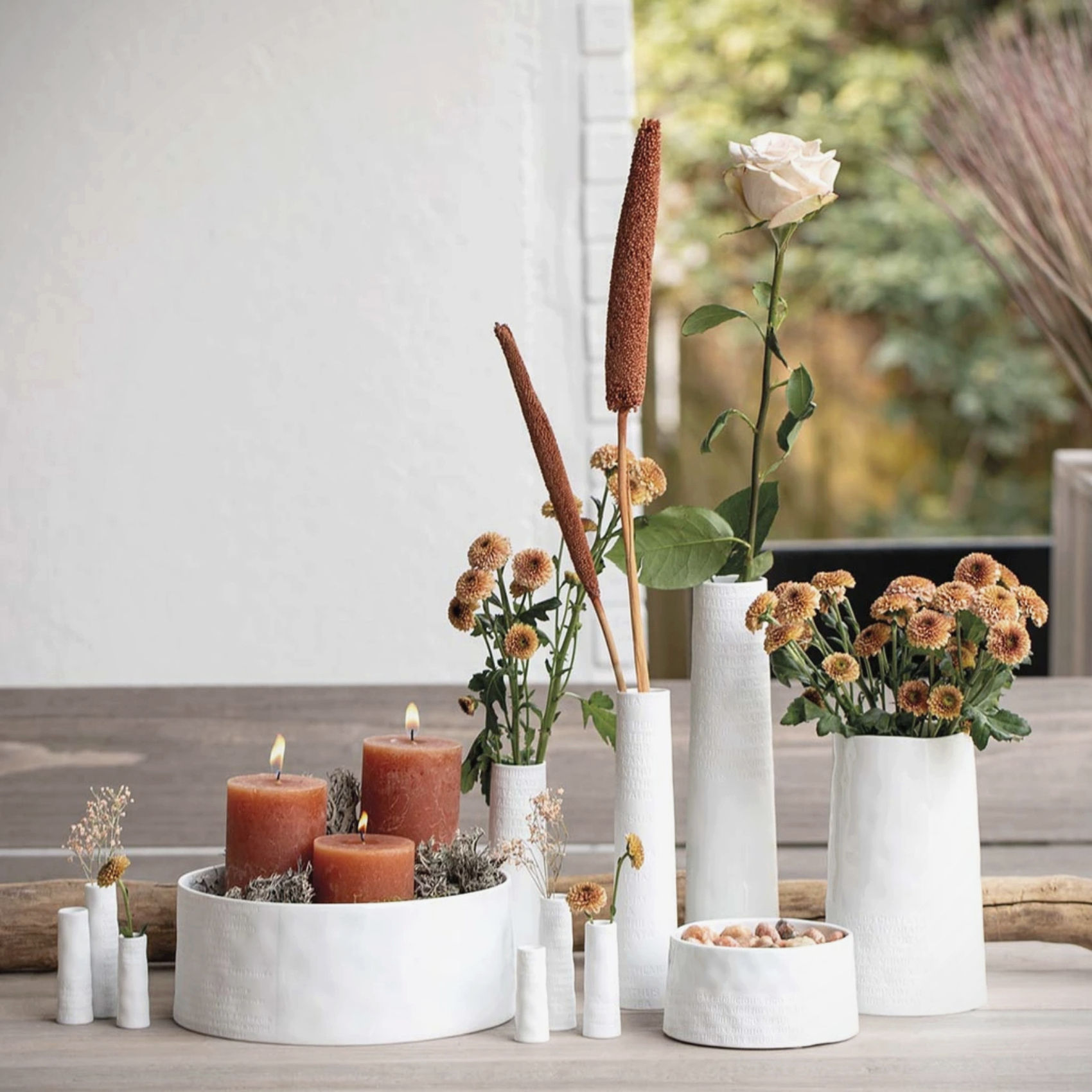 collection of porcelain vases