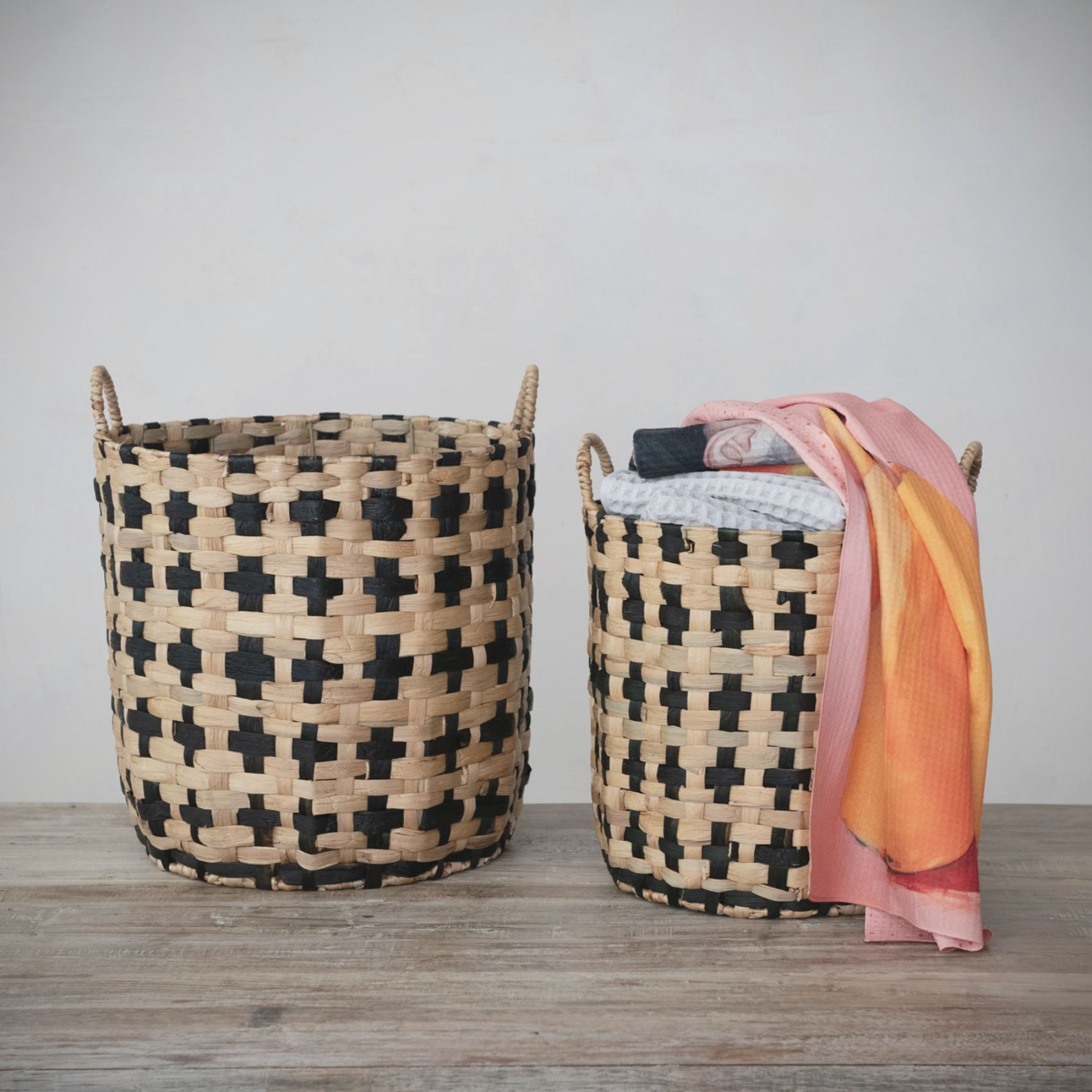 natural woven baskets