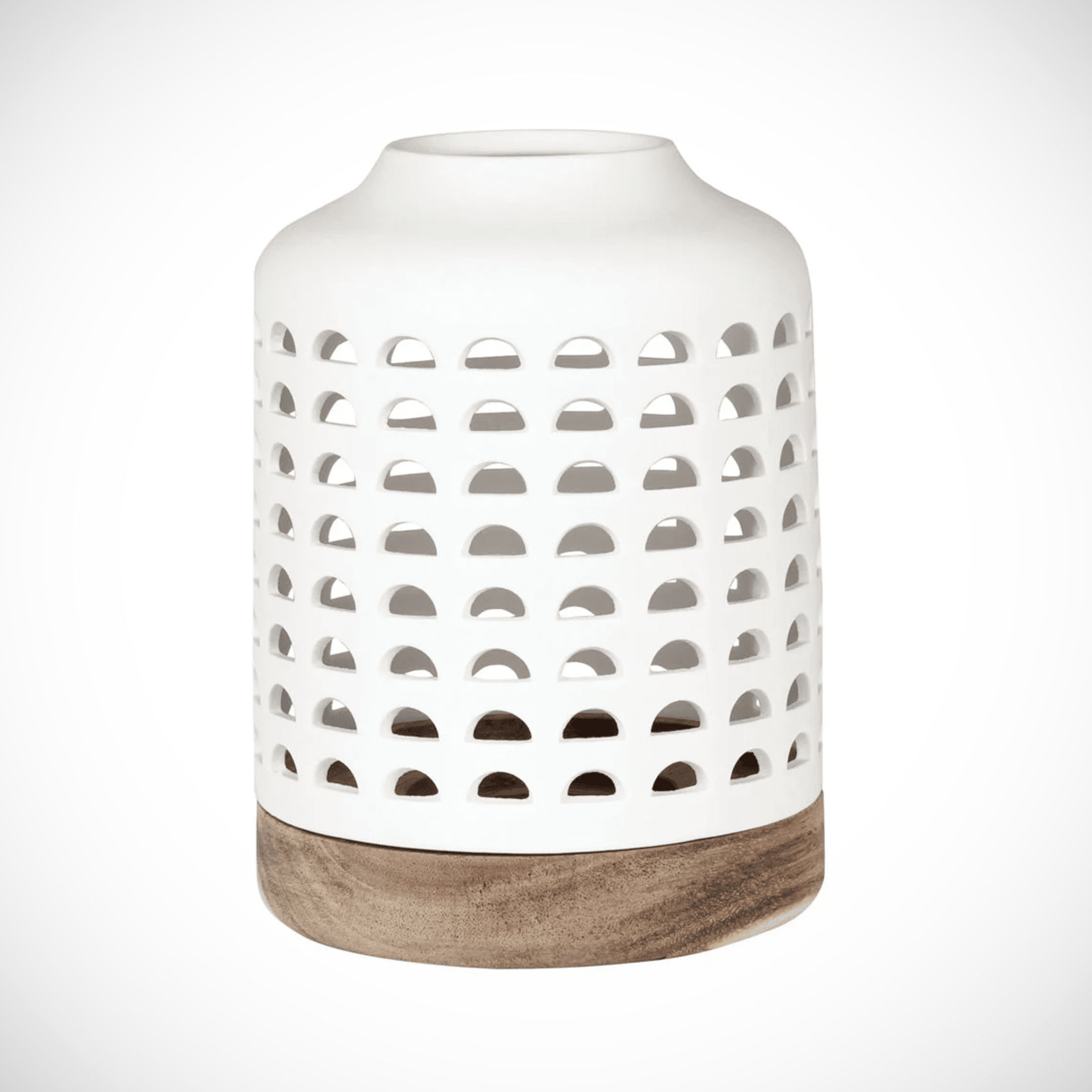 porcelain and timber lantern