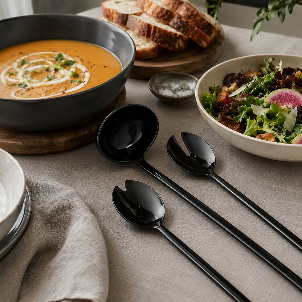Dishwasher-safe utensil sets