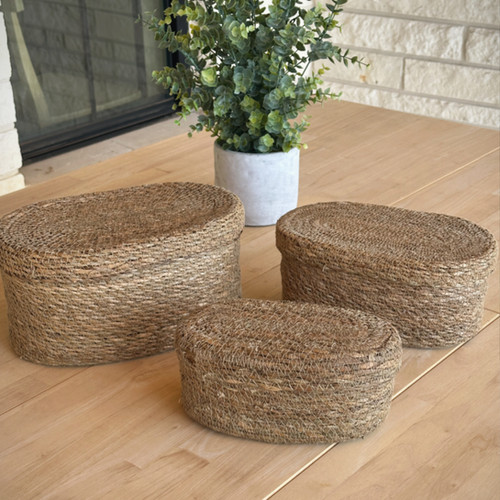 Seagrass Nesting Baskets, 6 Piece Set