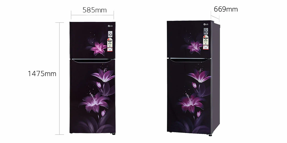 Thumbnail: LG 260L (GL-N292BPGY) Frost Free Refrigerator With Smart Inverter 2 Star