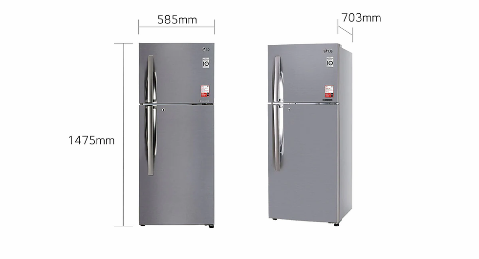 Thumbnail: LG 260L (GL-S292RPZY) Convertible Frost Free Refrigerator  2 Star