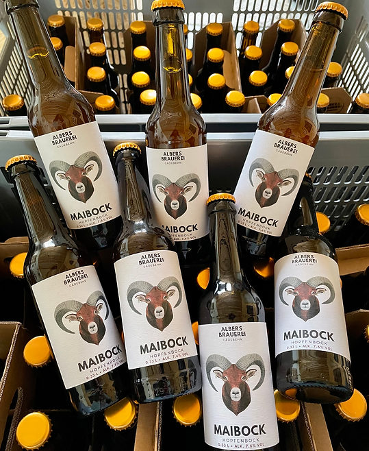Maibock in Flaschen
