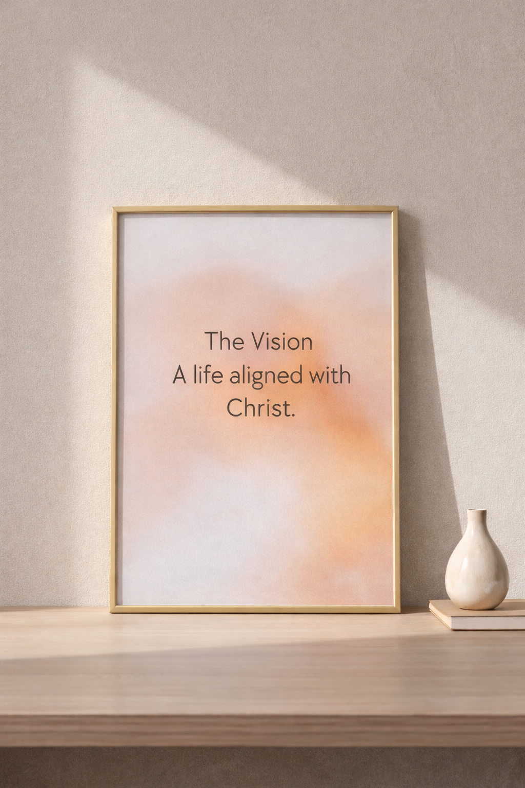 The Vision – “A Life Aligned with Christ” Minimal Faith Frame ft