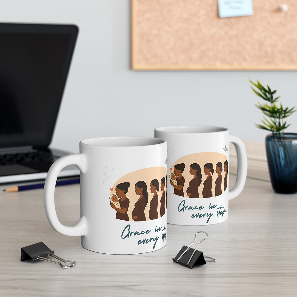 Thumbnail: Pregnancy coffee mug on desk with laptop and stationery, thoughtful gift for expecting mum and motherhood journey