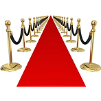 Runway red carpet