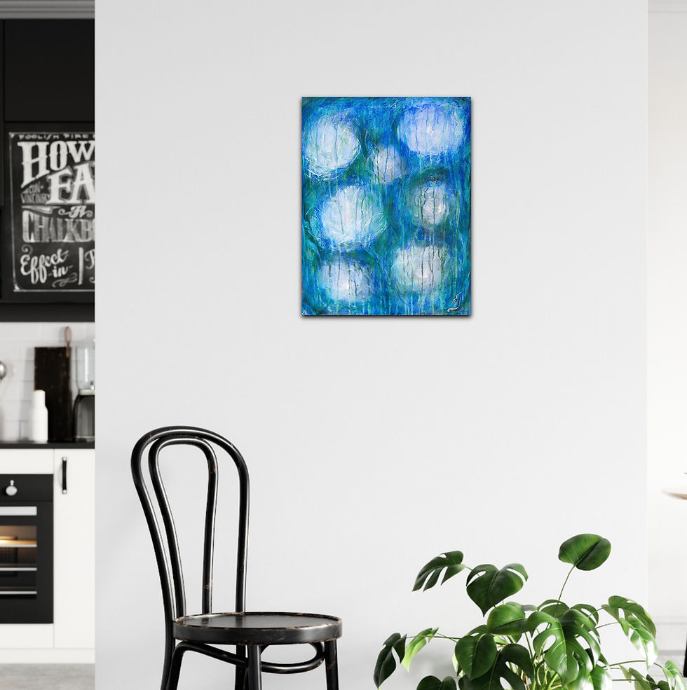Sīktēls: serene abstract artwork for calm interior design