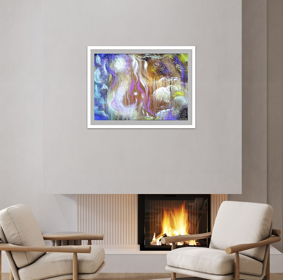 Abstract Framed Poster