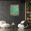 Sīktēls: Abstract interior print on canvas