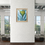 Thumbnail: Abstract interior print on canvas "Golden Flower"