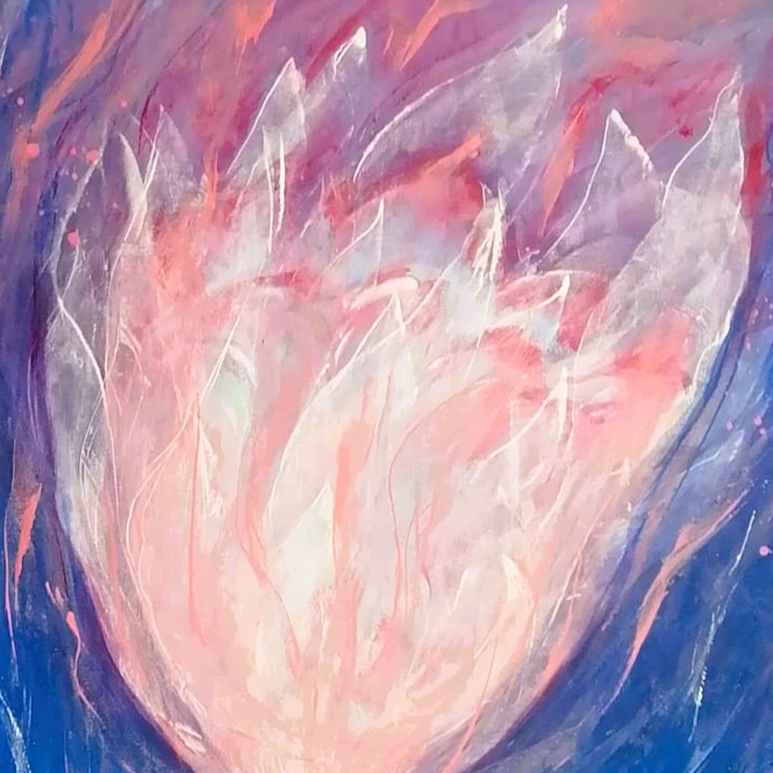 contemporary floral art print
