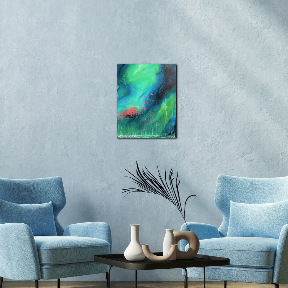 Sīktēls: large abstract art for minimalist interior