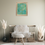 Sīktēls: Abstract interior print on canvas