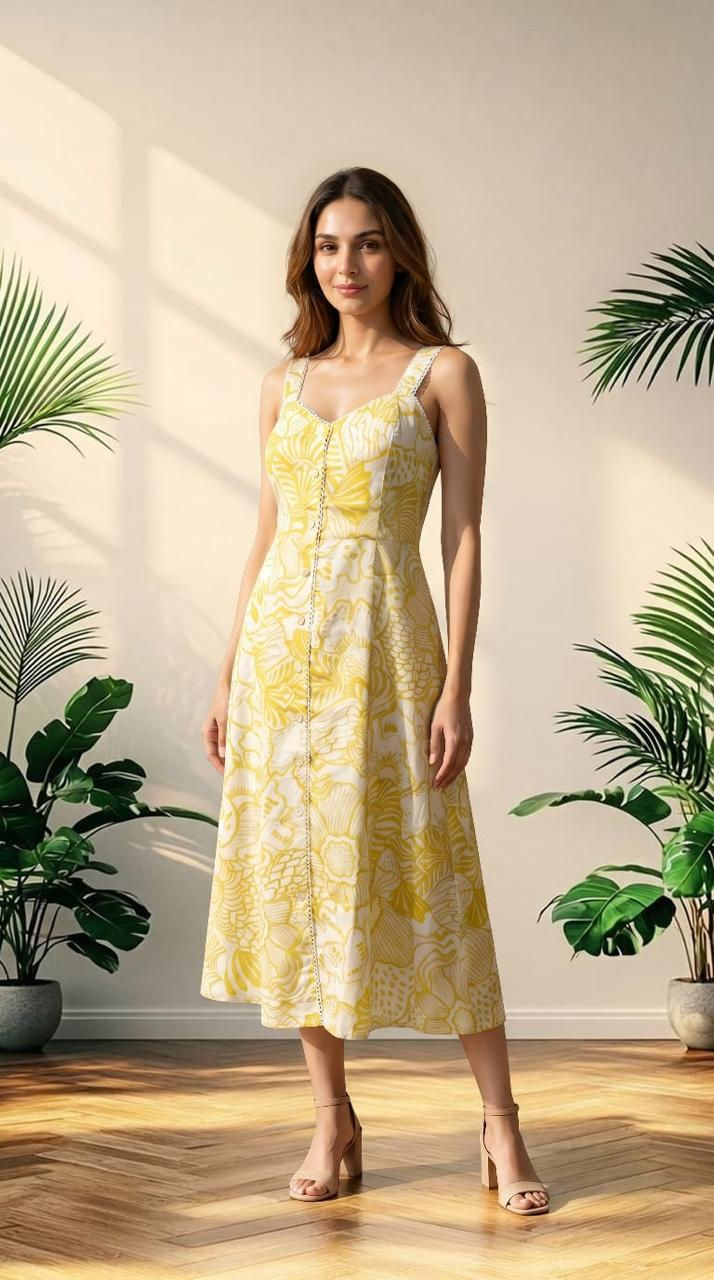 Sunlit Petals Dress
