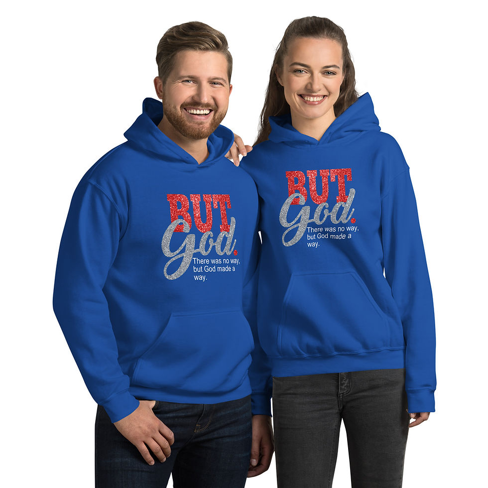 Thumbnail: But God Unisex Hoodie