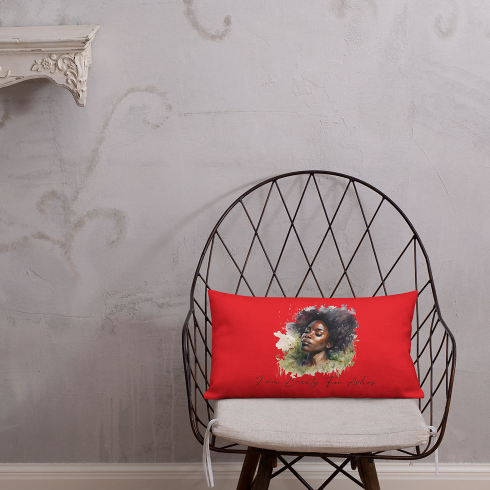 Thumbnail: I am Beauty for Ashes Premium Pillow