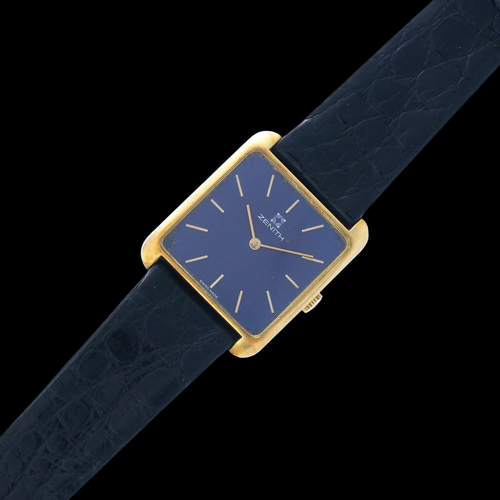 Miniatura: Zenith Oro Giallo Pelle Quadrante Blu Ref. 30.0180.180