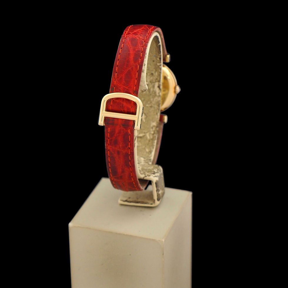 Miniatura: Cartier Vendome Quarzo Oro Giallo e Pelle Ref. 881076