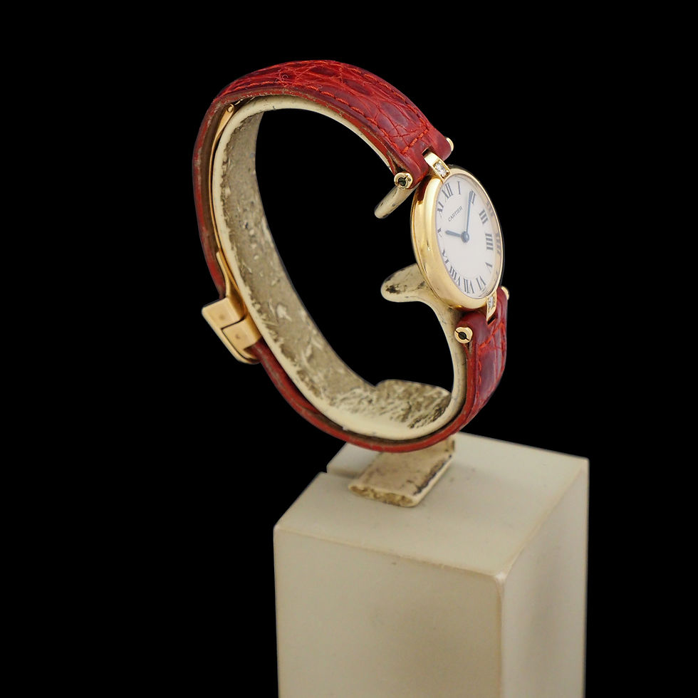 Miniatura: Cartier Vendome Quarzo Oro Giallo e Pelle Ref. 881076