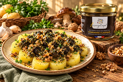 recette pomme de terre aux escargots