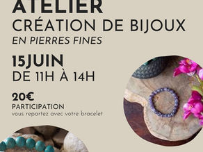 ATELIER Création bracelet en pierres fines