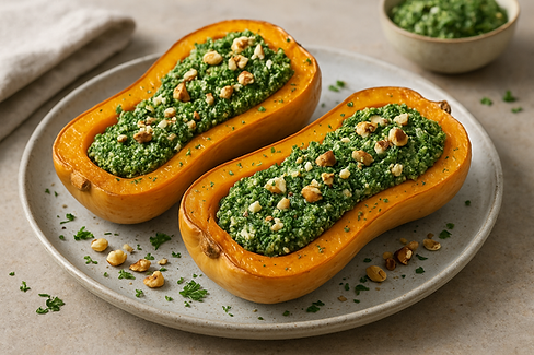 butternut rotie escargots persillade