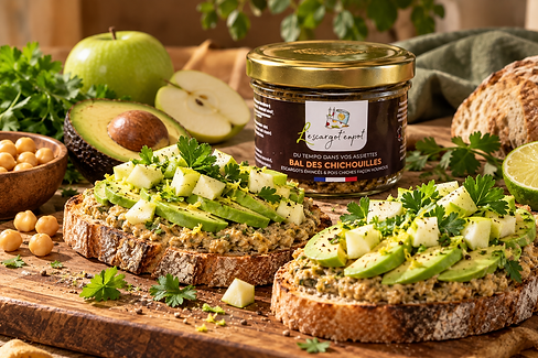 recette tartine escargot avocat