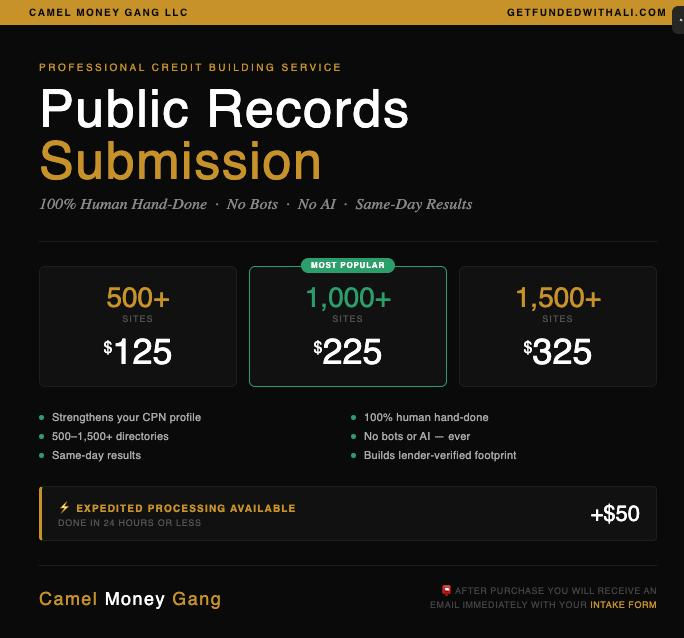 CMG Public Records Submission Service