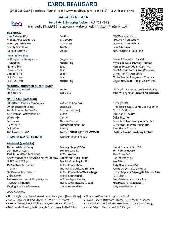 CAROL BEAUGARD TV RESUME - BEA - 2026 -QR CODE.jpg
