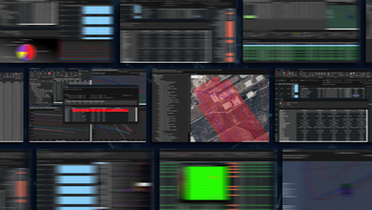 still of moving screens showing drilling software