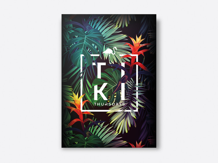 Student club night logo poster