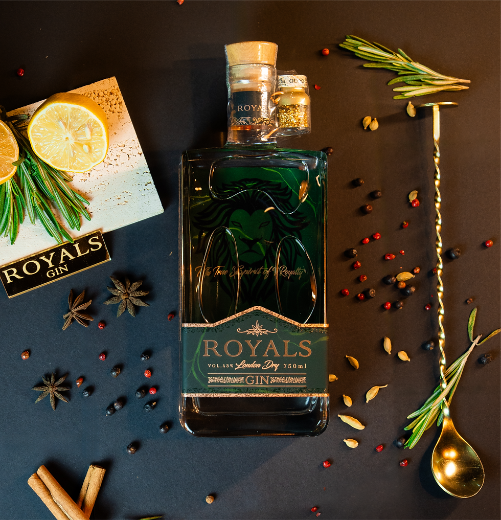 Royals Gin Ouro 24 quilates 750ml