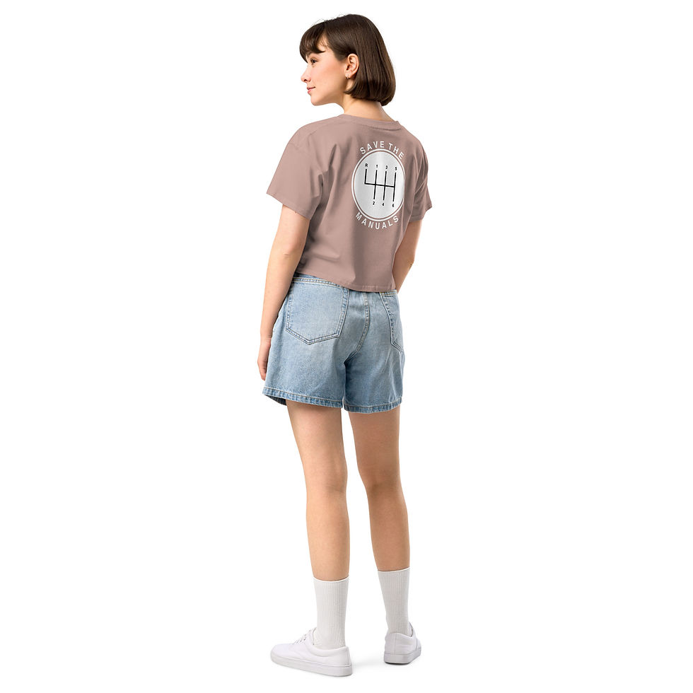 Thumbnail: Save The Manuals crop top