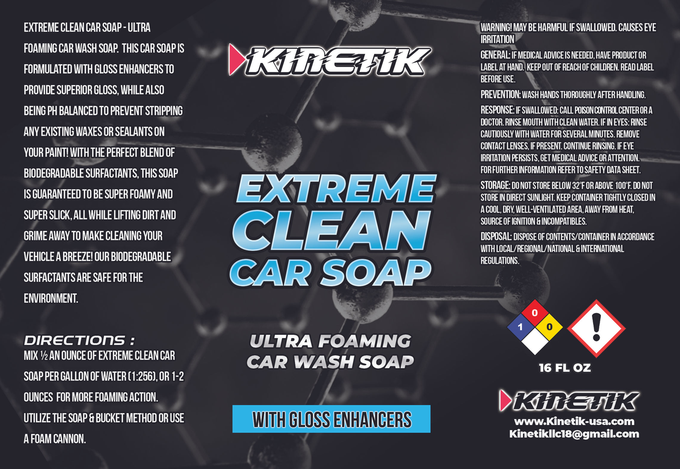 EXTREME CLEAN CAR SOAP