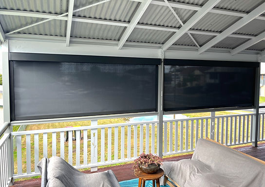 99% Visiontex Basalt Zipscreen 1 & 2 with Cassette LUDGATE outdoor blind